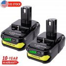 2 Pack 18 Volt P102 Lithium-Ion Battery 18V One+ Plus P108 P107 P103
