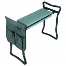 Garden Kneeler Seat W/Eva Folding Portable Bench Kneeling Pad And Tool Pouch New