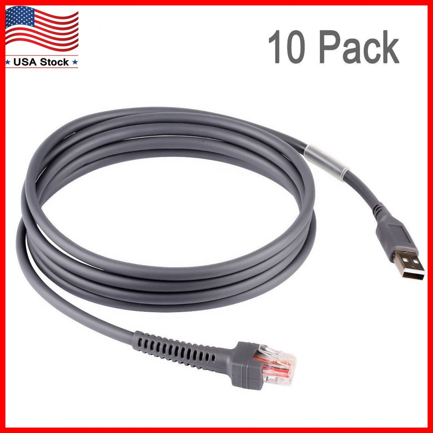 Usb Cable For Symbol Barcode Scanner Ls2208Ap Ls7708 Ds6708 Ls4208 ...