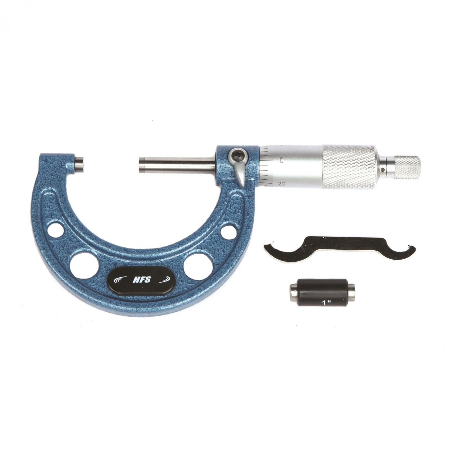 HFS 1-2"X0.0001" Solid Metal Frame Outside Micrometer(Wood Case)