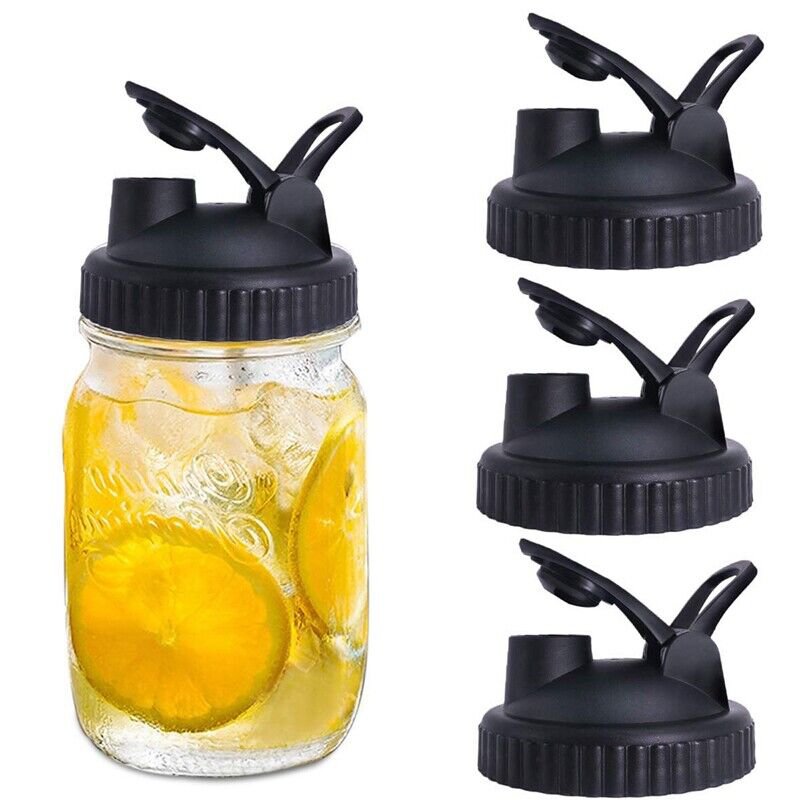Jar Lids - 4 Pack Canning Lids Flip Cap Lids With Leak-Proof Seal Storage