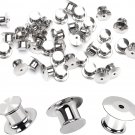 30 Pieces Metal Pin Backs Locking Pin Keepers Locking Clasp