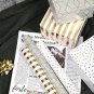 White & Gold Foil Mini Wrapping Paper Roll – 17x120 in (42.3 Sq. Ft.)