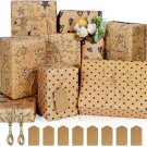 Eco-Friendly Birthday Wrapping Paper Set – 6 Sheets, Tags & String Included