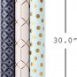 Foil Metallic Pastel Wrapping Paper &acirc;�� Set of 3 Reversible Rolls for All Occasions