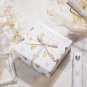 Gold Foil Heart Wrapping Paper &acirc;�� Mini Roll 17"x16.5 ft for Valentine&acirc;��s & More