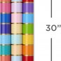 Rainbow Striped Wrapping Paper – 3 Reversible Rolls for All Occasions (75 Sq. Ft.)