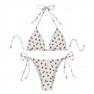Women’s Fresh Fruit Bikini – Cute White Two-Piece Swimsuit for Summer Vibes