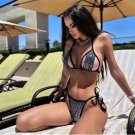 2025 Sequin Bikini for Women – Sexy Split Hollow Strappy Swimsuit, Euro Style
