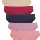 Caterlove Women’s Seamless Bikini Panties – No Show, Silky 6-Pack Hipsters