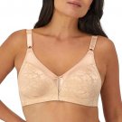 Bali Women's Double Support Wireless, Lace Bra with Stay-in-Place Straps, Full-Coverage