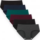 Women’s cotton hipster panties 6-pack—available in regular and plus sizes.