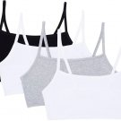 Loom Women’s Cotton Sports Bras – Multi-Pack with Soft Spaghetti Straps