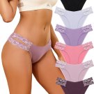 Seamless Cheeky Bikini Panties – V-Waist, High Cut Lace Underwear 6-Pack