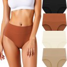 Women’s High-Waisted Seamless Underwear – Tummy Control No Show Briefs 4-Pack