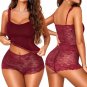 Sexy Lace Floral Lingerie Set &acirc;�� High Waist Bra & Panty 2-Piece Sleepwear