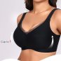 Crossover Wireless Bra for Women &acirc;�� Seamless, No Underwire, Supportive T-Shirt Bra