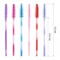 300pcs Disposable Mascara Wands – Colored Eyelash Brush Applicators with Multi Handles