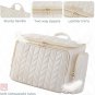 Large Wide-Open Travel Toiletry Bag â Pink Makeup Cosmetic Organizer with Handle for Women