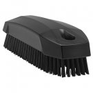 64409 Stiff Nail Brush – Durable Black PP/PBT Bristles for Effective Hand & Nail Cleaning