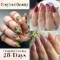 Almond shape extra short nail tips—216pcs clear press-on extension set.