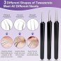 10pcs pimple popper tool kit—blackhead & acne remover set with metal box