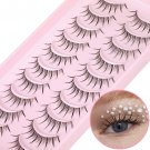 Manga lash clusters—short 3D faux mink anime lashes with clear band, wispy spiky