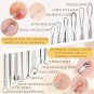 16pcs blackhead remover tool kit—stainless steel pimple extractor set 2025