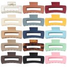 15-pack large 4.1" hair claw clips—rectangular non-slip jaw for women & girls. 15-pack large 4.1" hair claw clips—rectangular non-slip jaw for women & girls.