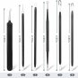 6pcs blackhead remover kit&acirc;��stainless steel pimple & comedone extractor tools.