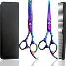 6" barber hair cutting shears set—sharp scissors & thinning shears for all 6" barber hair cutting shears set—sharp scissors & thinning shears for all