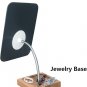 8" bamboo vanity makeup mirrorâ360° rotating frameless gooseneck desk mirror