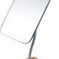 8" bamboo vanity makeup mirrorâ360° rotating frameless gooseneck desk mirror