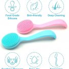 2-pack silicone facial cleansing brushes—waterproof exfoliating scrubbers