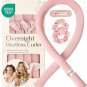Heatless overnight curl headband—no-heat curler set with clip & scrunchies
