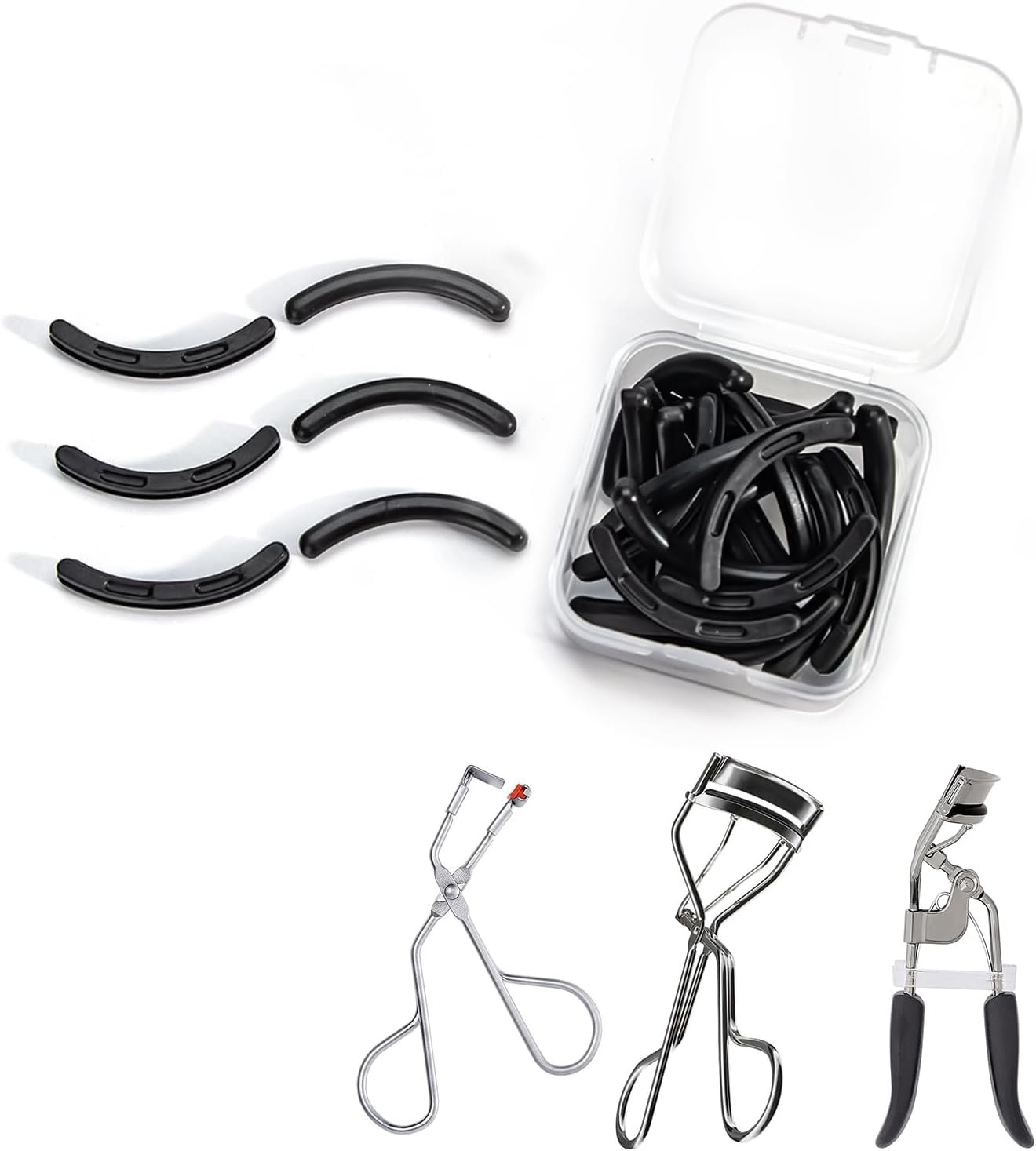 24pcs eyelash curler refill pads&acirc;��silicone replacements compatible with Shiseido