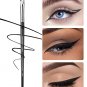 GSHOW E865 angled eyeliner brush—ultra-thin curved vegan bristles for precision