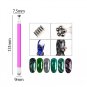 16pcs nail magnet tool set—wands & plates for cat eye gel polish nail art