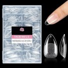 216PCS Short Almond Fake Nails – Pre-Shaped Full Cover Gel Acrylic Tips