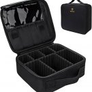 Travel Makeup Train Case – Portable Organizer with Adjustable Dividers
