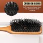 Natural Wooden Paddle Hair Brush – Beech Scalp Massage Brush for All Hair