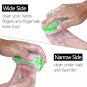 2-Sided Nail Cleaning Brushes – Soft & Stiff Bristles, 4 Pack