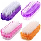 2-Sided Nail Cleaning Brushes – Soft & Stiff Bristles, 4 Pack