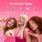 2-pack detangling brushes with soft flexible bristles for tangle-free wet or dry hair