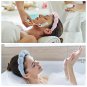 Set of 2 soft cotton terry spa headbands for face washing, masks, and skincare