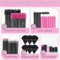 248 pcs disposable makeup applicator kit with puffs, wands, and brushes for artists