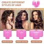 24-piece self-grip hair rollers set with 3 sizes and 12 clips for all hair types
