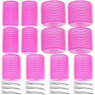 24-piece self-grip hair rollers set with 3 sizes and 12 clips for all hair types