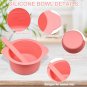 2pcs silicone non-stick reusable wax warmer liners with spatula sticks for hair removal