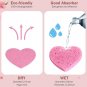 300 heart-shaped compressed facial sponges for cleansing and gentle exfoliation